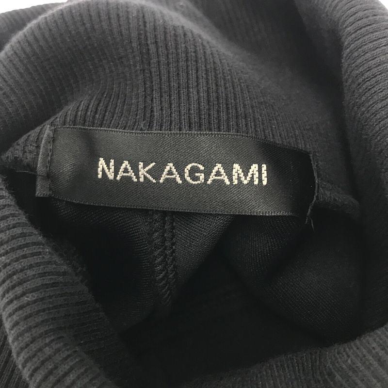 【新品】  NAKAGAMI / ナカガミ | 2023AW | バックオープン タートルネックプルオーバー | F | ブラック | レディース｜kldclothing｜05