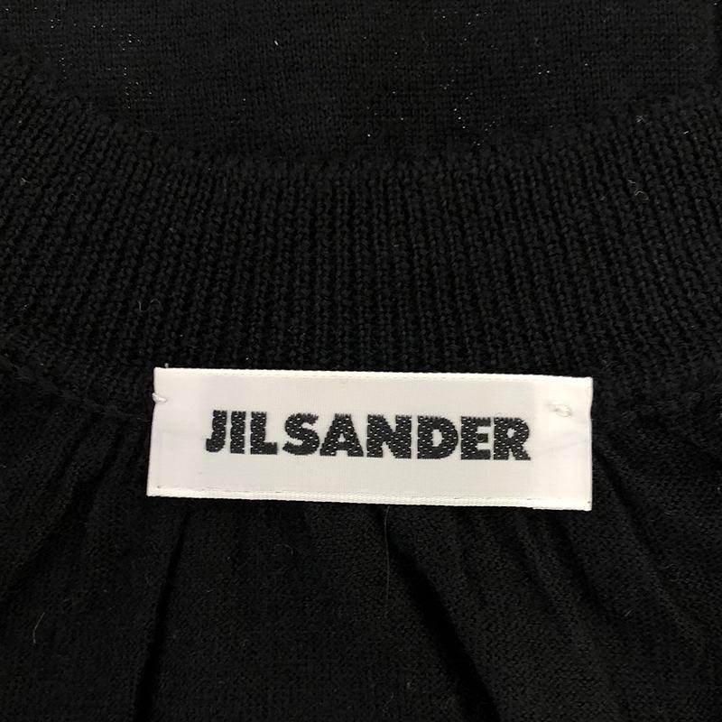 JIL SANDER - JIL SANDER / ジルサンダー | カシミヤ ディープネック ニット | 34 | ブラック | レディース JIL SANDER / ジルサンダー | カシミヤ ディープネック ニット