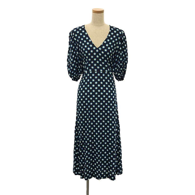 miu miu / ミュウミュウ | ネオン スタープリント 総柄 パフスリーブ  