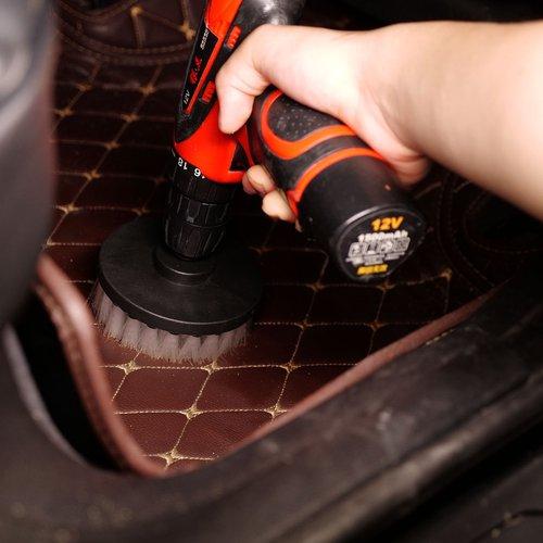 Maxshine Soft Leather & Fabric Drill Brush Set (2Inches&4inches) ソフトレザー