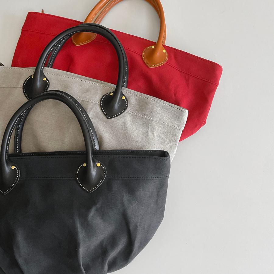 MARINEDAY（マリンデイ） 麻帆布×栃木レザートートバッグ S-MARGARET