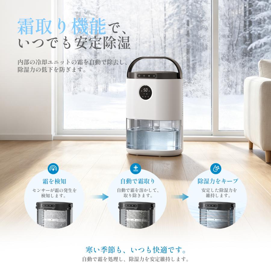 Kloudic 【クーポンで7980円】除湿機 小型 AI自動 2.2L大容量 18畳