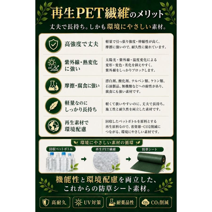 防草シート 1m×30m 300g/m2 高耐久 ぼうそうシート 半永久 高密度 ぼう