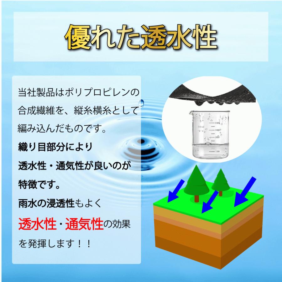 防草シート1m×50m　PET素材　100g /m2　2巻セット 畑 防草シート 幅1m×50m 100m 100g/㎡ 黒 農地 50平米 100平米