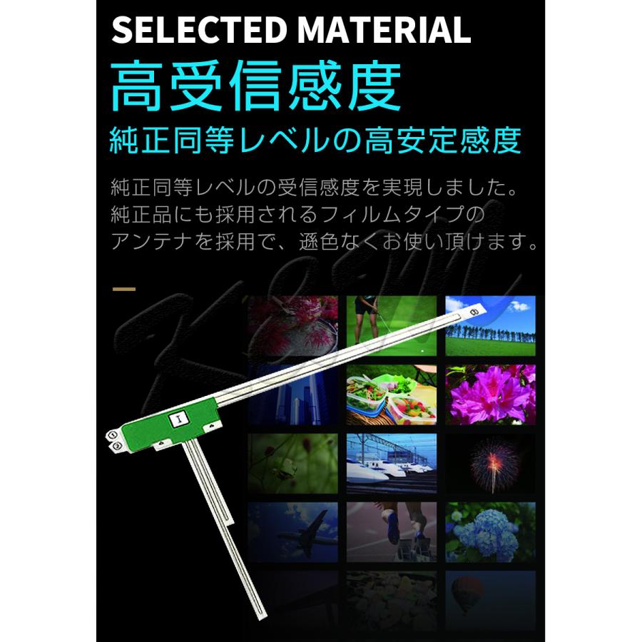 フィルムアンテナ FAKRAコネクター 2本セット(左右1本ずつ) L型 地デジチューナー フルセグ対応 アンテナケーブル付き 1ヶ月保証 |  | 01