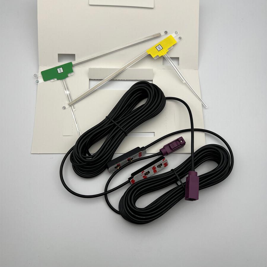 フィルムアンテナ FAKRAコネクター 2本セット(左右1本ずつ) L型 地デジ