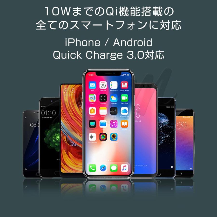 車載ホルダー Qi車載ワイヤレス充電器 吹出口取付け 吸盤式 2Way 10W 急速充電 360度回転 赤外線センサー自動開閉 Qi搭載の ...