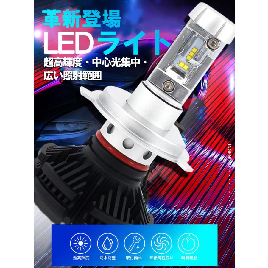 LED H3 2個入り LEDヘッドライト フォグランプ 6000LM ZESチップ 12V 24V 6500K 宅配便送料無料 6ヶ月保証｜km-serv1ce｜02