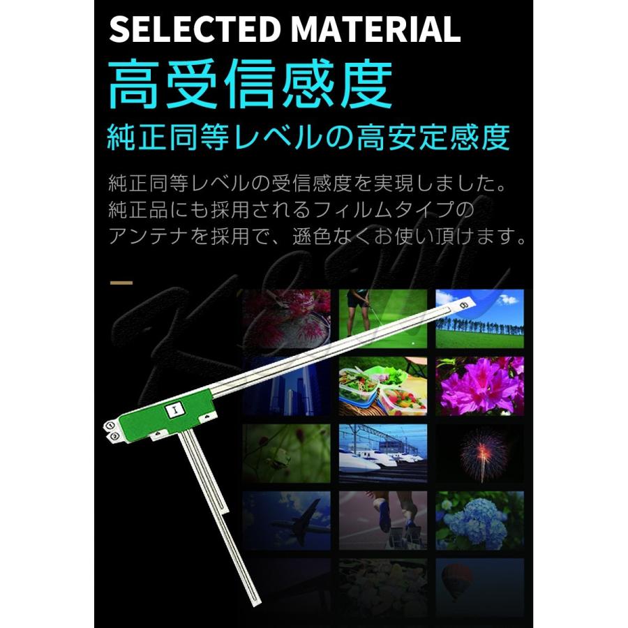 フィルムアンテナ SMA端子 5m 2本セット(左右1本ずつ) L型 地デジチューナー フルセグ対応 アンテナケーブル付き 載せ替え 1ヶ月保証 |  | 01