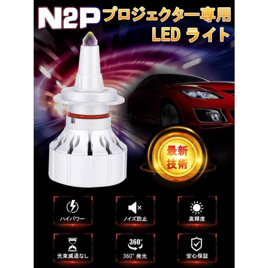 はーぶ LEDヘッドライト H7 360°発光 石英ガラス導光 9500LM 6500K 高