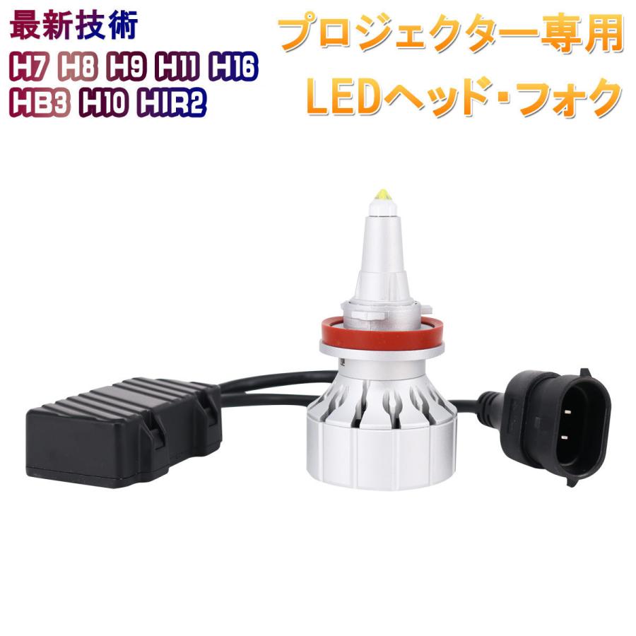LEDヘッドライト 360°発光 石英ガラス導光 H7 H10 HB3 HIR2