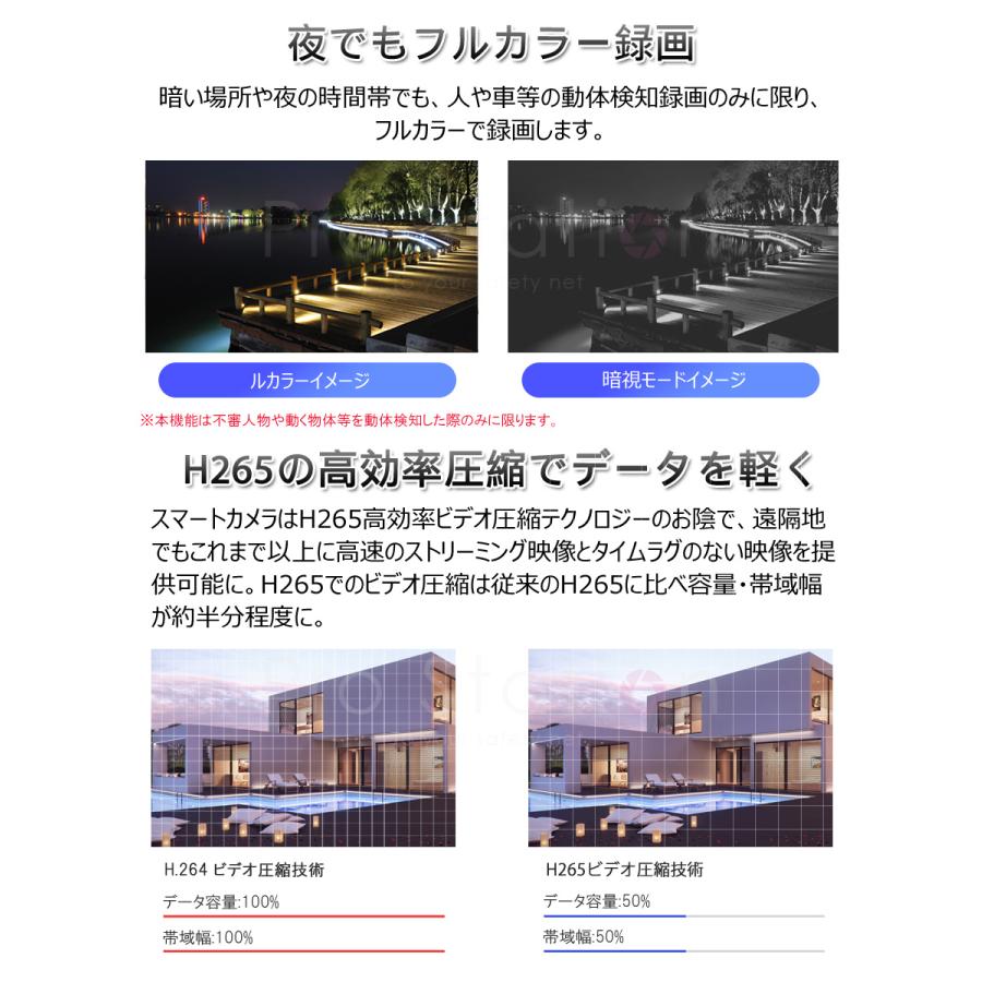 VSTARCAM POE防犯カメラ500万画素4台 NVRセット ONVIF対応 2880*1620
