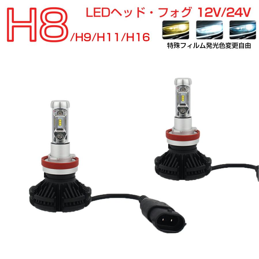 CADILLAC用の非純正品 CTS H15〜H19 AD32・33 ヘッドライト(LO)[H11] LED H11 2個入り 12V 24V 6ヶ月保証｜km-serv1ce