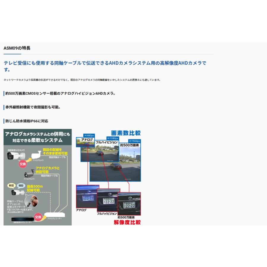 マスプロ電工 高解像度AHDドームカメラ ASM09［MSP000774 | マスプロ | 01