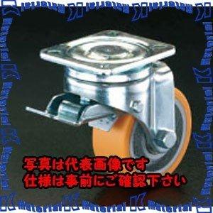 【代引不可】【個人宅配送不可】ESCO(エスコ) 125mm キャスター(自在金具・前輪ブレーキ付) EA986KG-2 [ZES069894]