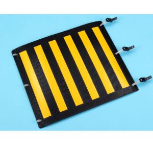 【優良配送対応】浅羽製作所 電柱標識板M 縦450x横500mm バンド付 黄6列 [ASB000143] | 