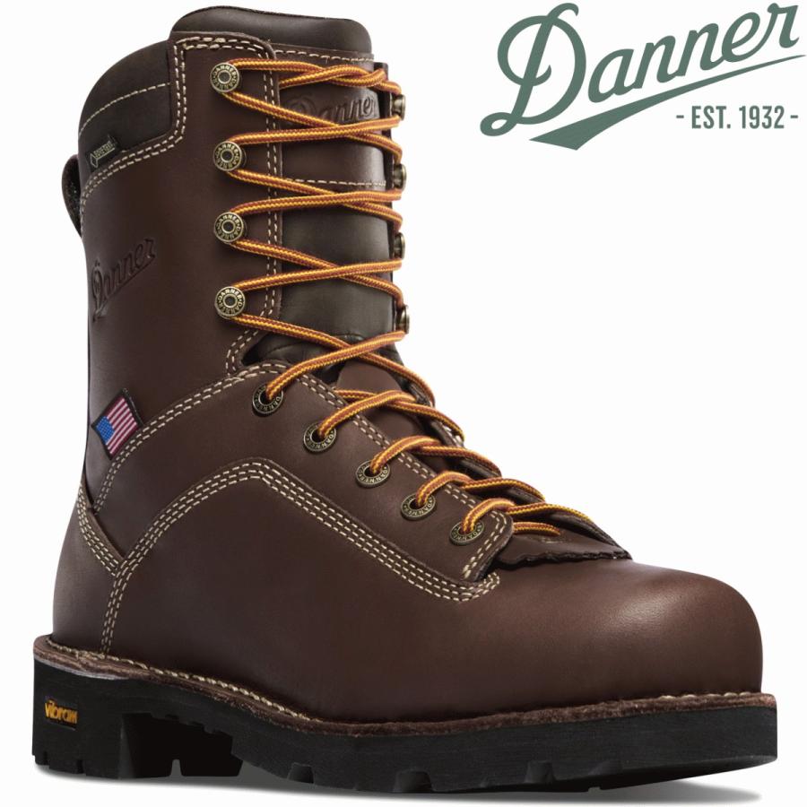 ダナーワークブーツ DANNER Quarry USA Brown Alloy Toe 17307 | Danner