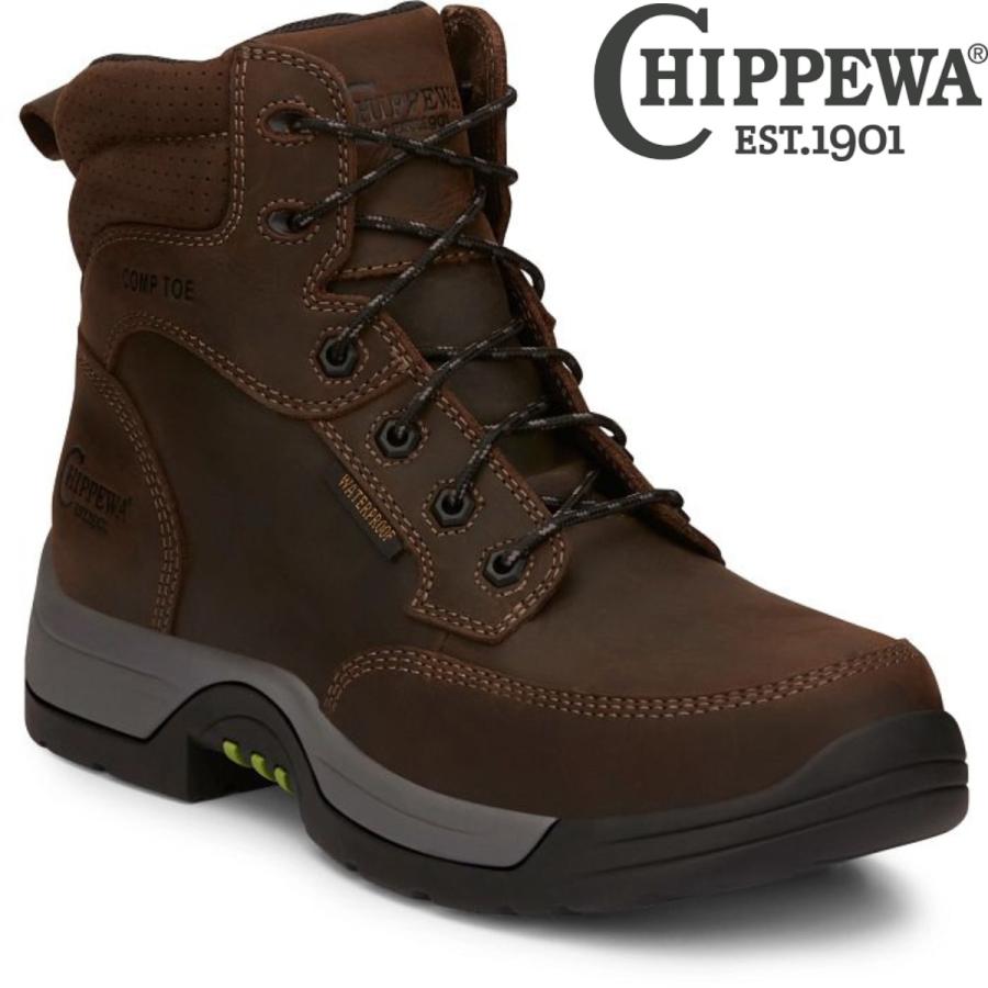 チペワブーツ ワークブーツ FABRICATOR 6 WATERPROOF STATIC DISSIPATIVE COMP TOE HIKER 31003 | CHIPPEWA