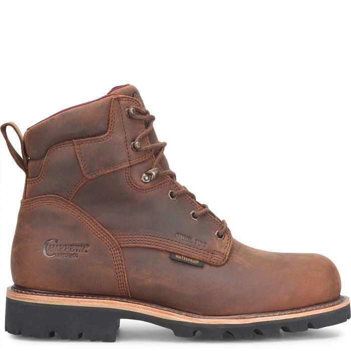 CHIPPEWA チペワ 59207 Super DNA 6インチ 防水 スチールトゥ ワークブーツ メンズ Walnut | CHIPPEWA | 02
