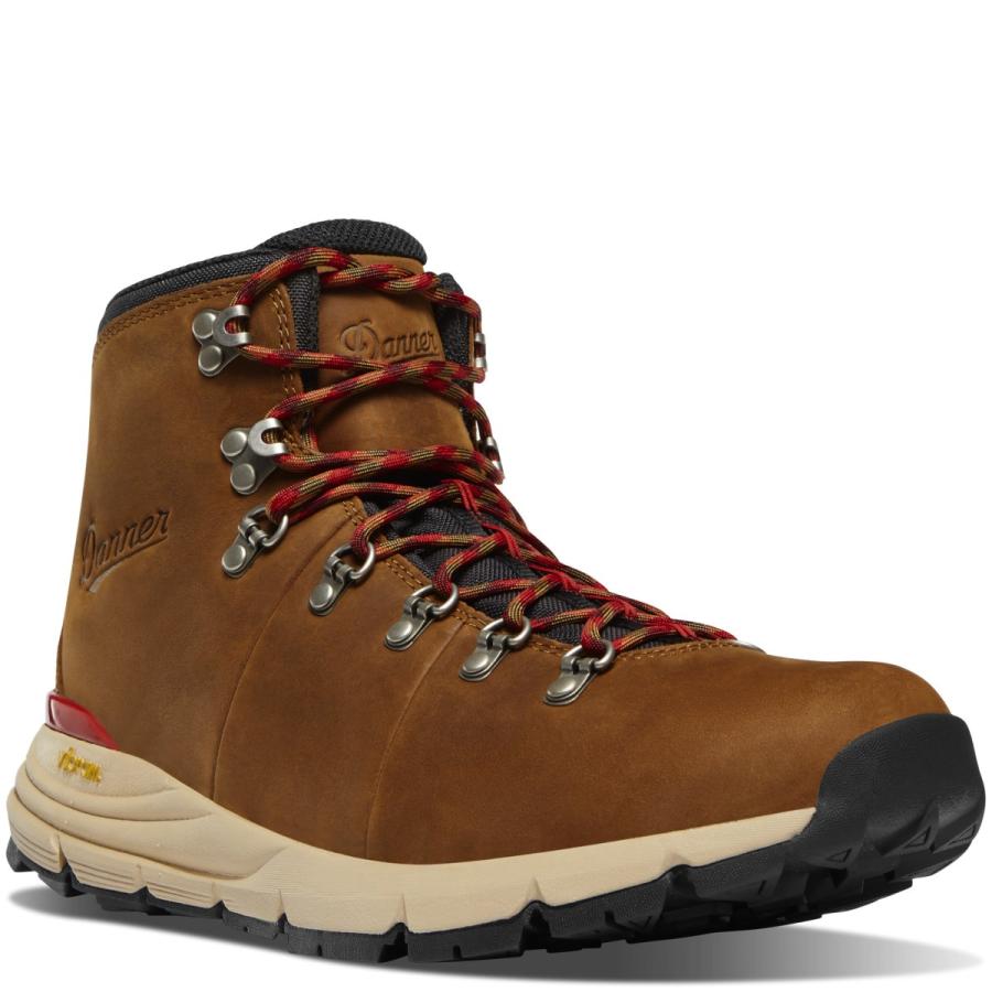 マウンテンブーツ 本革 ダナー マウンテン600 ゴアテックス 登山靴 防水 メンズ DANNER Mountain 600  Leaf GTX Grizzly Brown Rhodo Red 62291｜kmbooth｜02