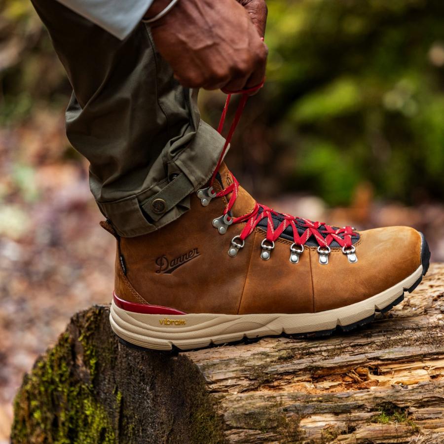 マウンテンブーツ 本革 ダナー マウンテン600 ゴアテックス 登山靴 防水 メンズ DANNER Mountain 600  Leaf GTX Grizzly Brown Rhodo Red 62291｜kmbooth｜09