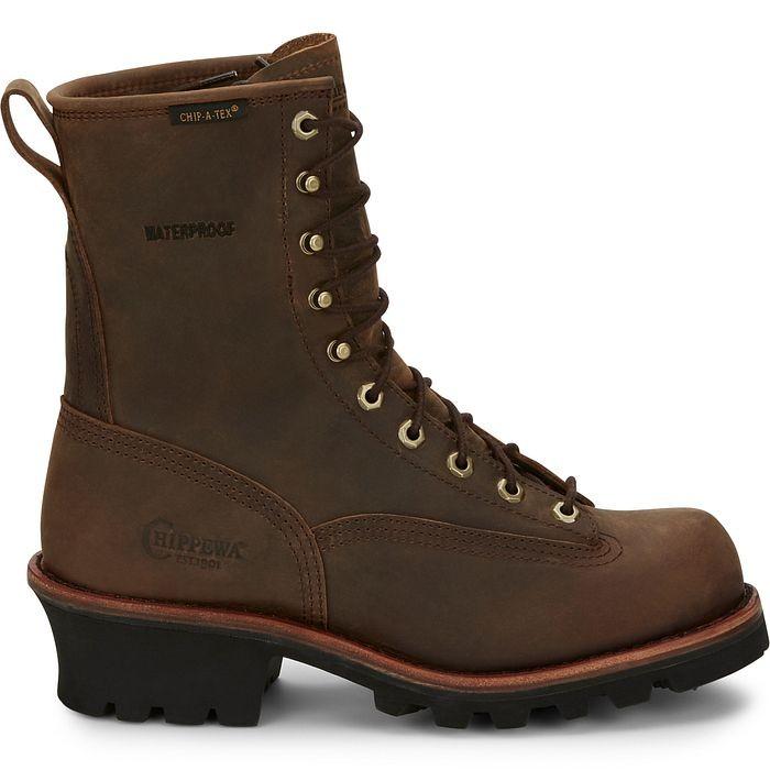 ワークブーツメンズ本革 CHIPPEWA ワーブーツ PALADIN 8 WATERPROOF LOGGER 73100 | CHIPPEWA | 02
