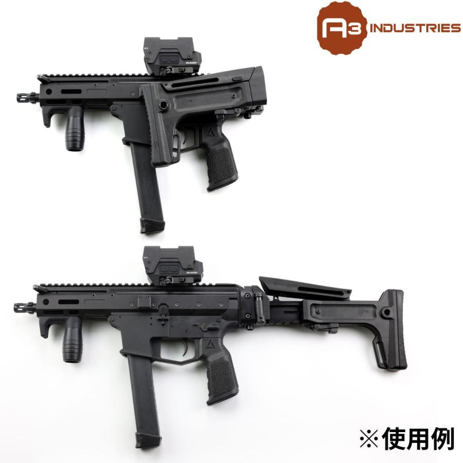 A3 INDUSTRIES HDA3 ハイブリッドポリマーストック 1913レール対応 折りたたみ式 実物パーツ 軽量 高耐久の画像