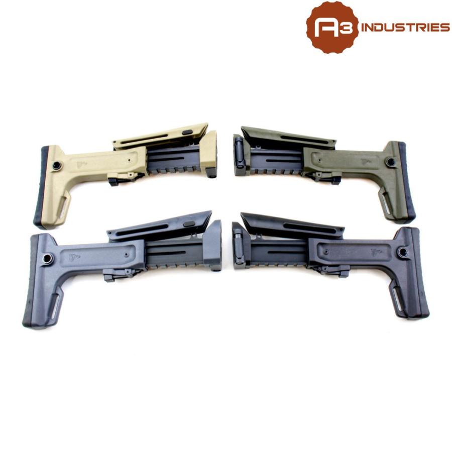 A3 INDUSTRIES HDA3 ハイブリッドポリマーストック 1913レール対応 折りたたみ式 実物パーツ 軽量 高耐久の画像