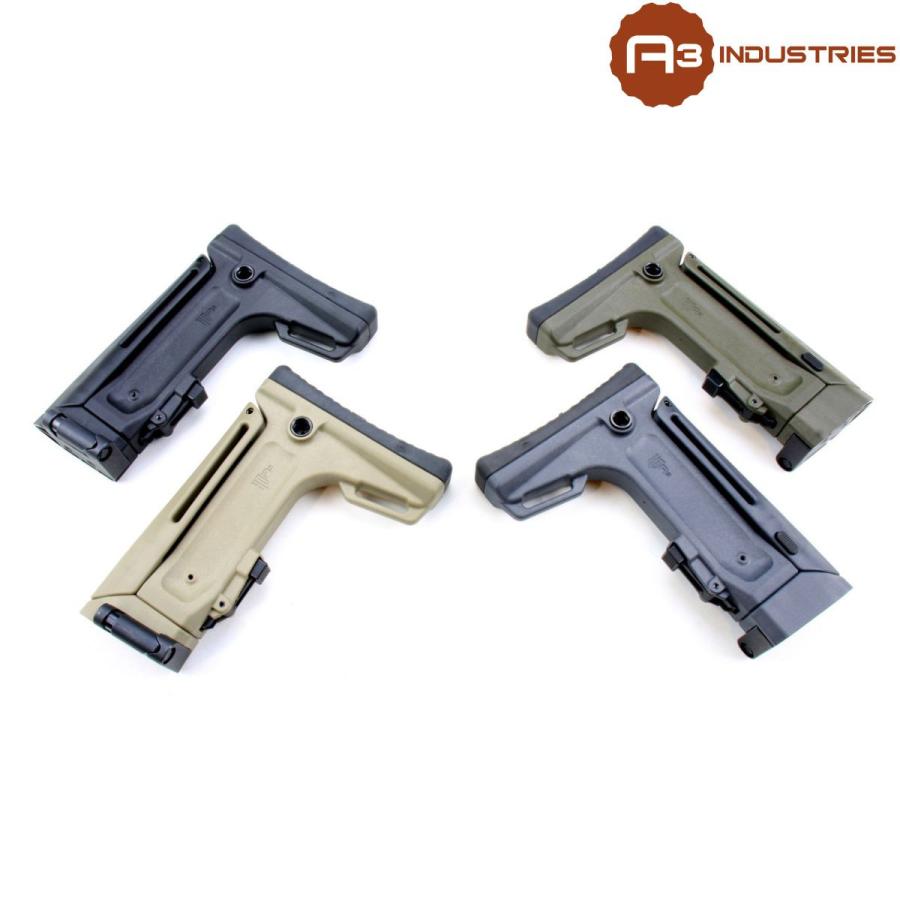 A3 INDUSTRIES HDA3 ハイブリッドポリマーストック 1913レール対応 折りたたみ式 実物パーツ 軽量 高耐久の画像