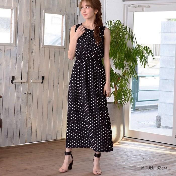ワンピース レディース ロングワンピース 花柄 ストライプ ロング ペイズリー ドット 水玉 ノースリーブ 袖なし マキシ丈 きれいめ 代 30代 40代 春夏 春 夏 Mo005 ファッション通販サイト Kmc 通販 Yahoo ショッピング
