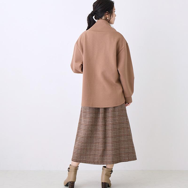 パラスパレス　リネンチェックフレアースカート パラスパレス リネンチェックフレアースカート vm Pal'las