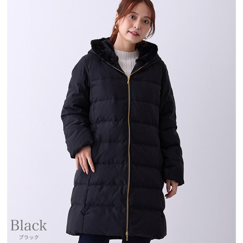 ダウンジャケット レディース ロング ダウン 大きいサイズ