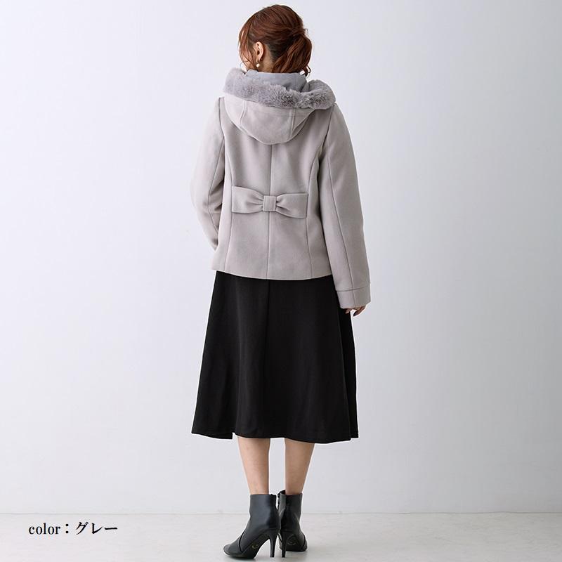 ショート丈 コート レディース 冬 きれいめ 秋冬 フード付き ショート丈 コート レディース 冬 きれいめ 秋冬 フード付き