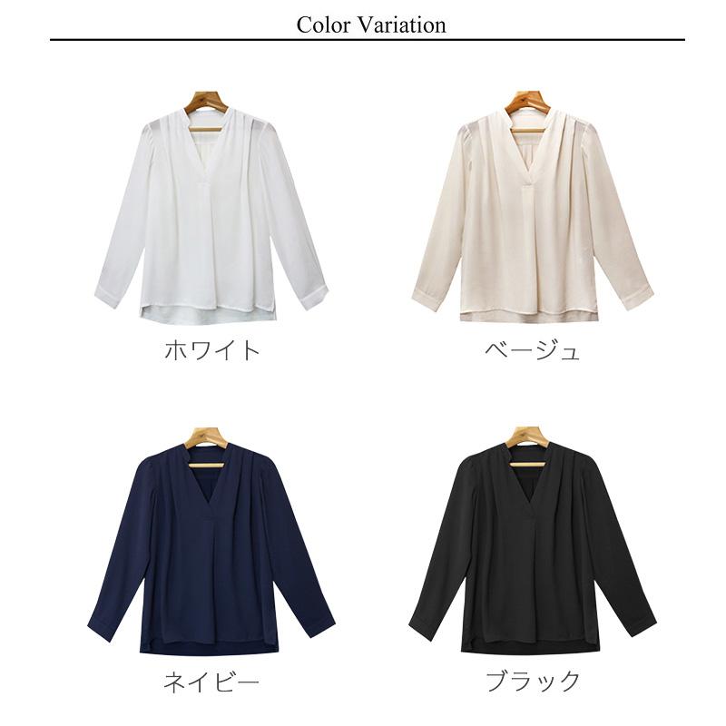 トップス レディース 長袖 ブラウス シフォン オフィス トップス レディース 長袖 ブラウス シフォン オフィス