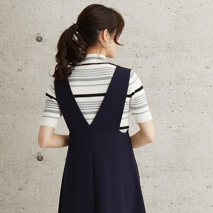 ワンピース レディース ジャンパースカート ロング ノースリーブ 袖なし カジュアル フレア ミモレ丈 マタニティ Vネック きれいめ 代 30代 40代 春夏 春 夏 Tr016 ファッション通販サイト Kmc 通販 Yahoo ショッピング