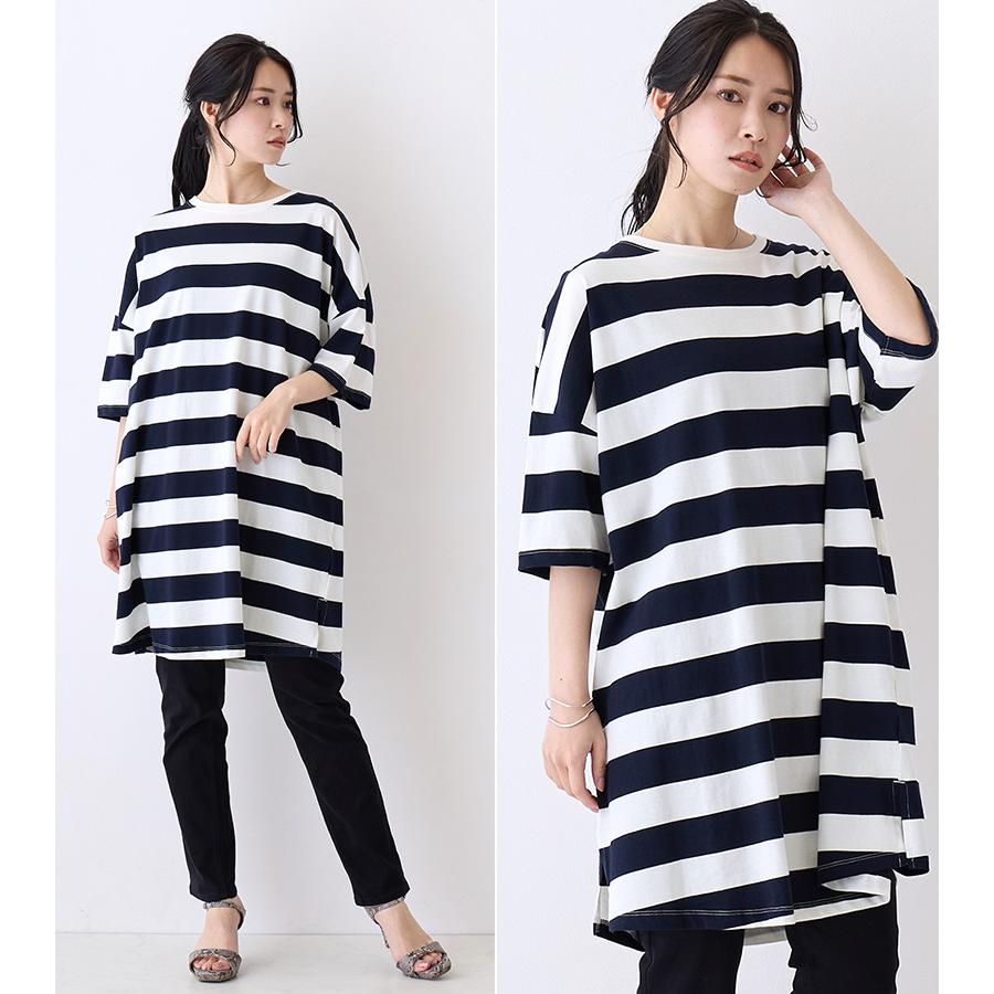 トップス レディース ボーダー カットソー tシャツ チュニック トップス レディース ボーダー カットソー tシャツ チュニック