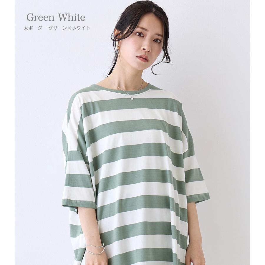 トップス レディース ボーダー カットソー tシャツ チュニック トップス レディース ボーダー カットソー tシャツ チュニック