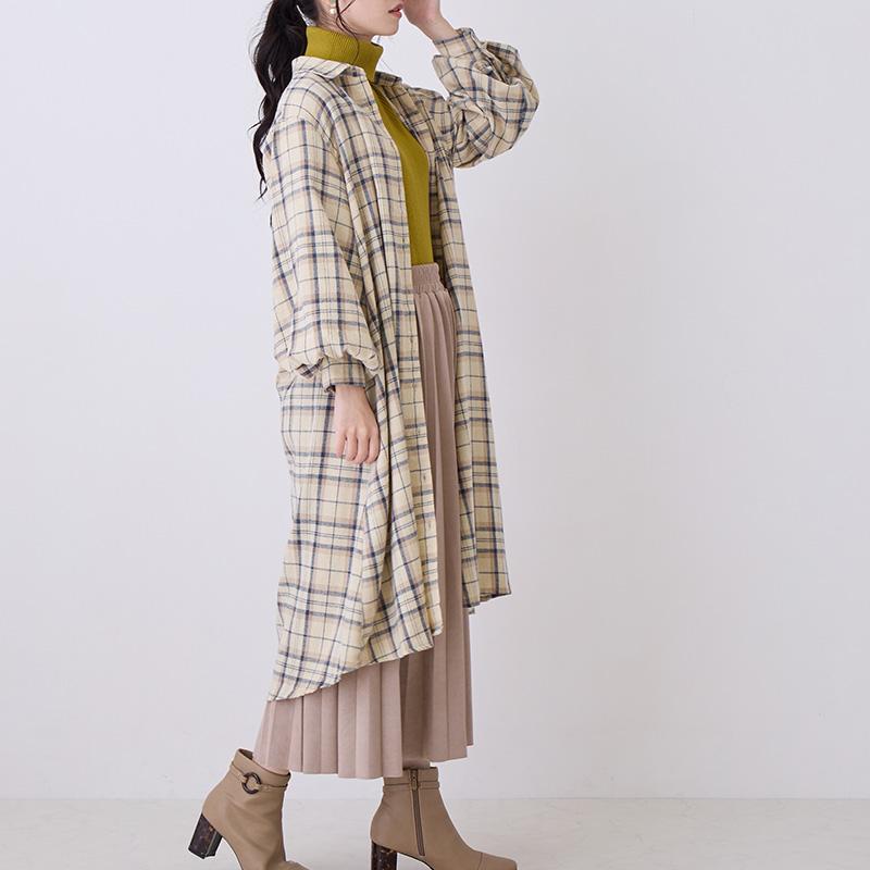 シャツワンピース チェック ロング ストライプ レディース 長袖 シャツワンピース チェック ロング ストライプ レディース 長袖