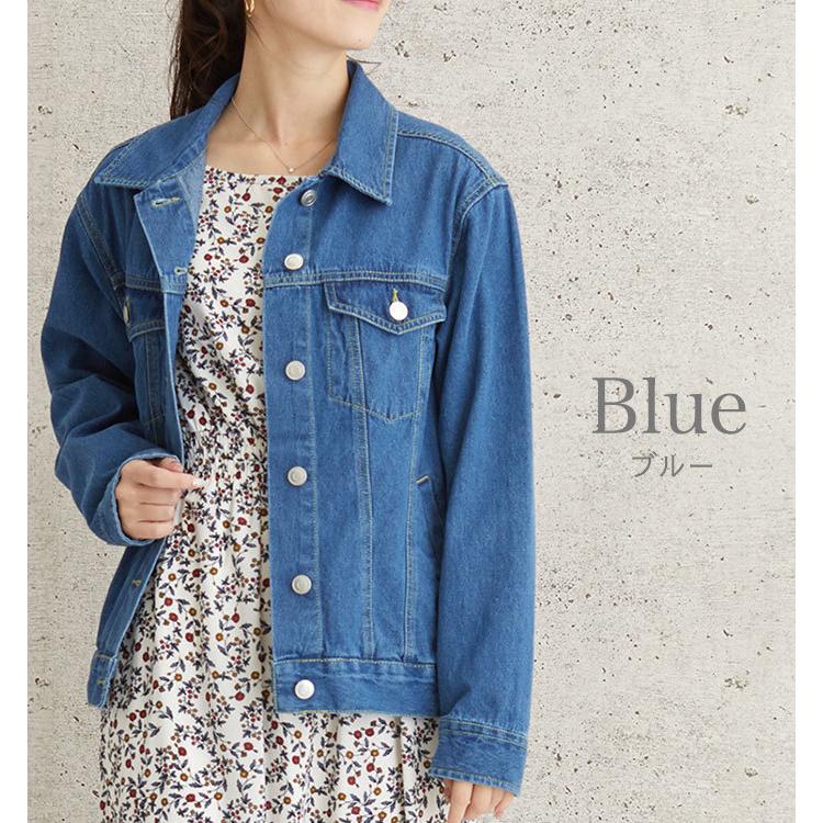 デニム ジャケット レディース アウター Gジャン コート ブルゾン 襟付き ショート丈 インディゴ 定番 長袖 代 30代 40代 春夏 春 Un ファッション通販サイト Kmc 通販 Yahoo ショッピング