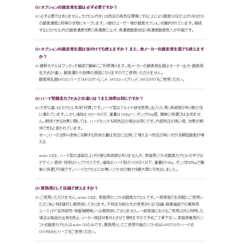 家庭用 酸素カプセル ANION O2 アニオンO2 マイナスイオン機能付き ブラウン＆アイボリー 1.23気圧 ソフトタイプ 酸素発生器接続可能の画像