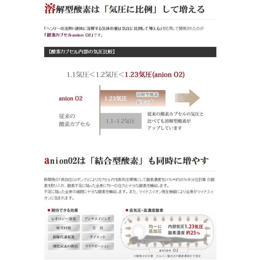 家庭用 酸素カプセル ANION O2 アニオンO2 マイナスイオン機能付き ブラウン＆ブルー 1.23気圧 ソフトタイプ 酸素発生器接続可能｜kmc2525store｜12