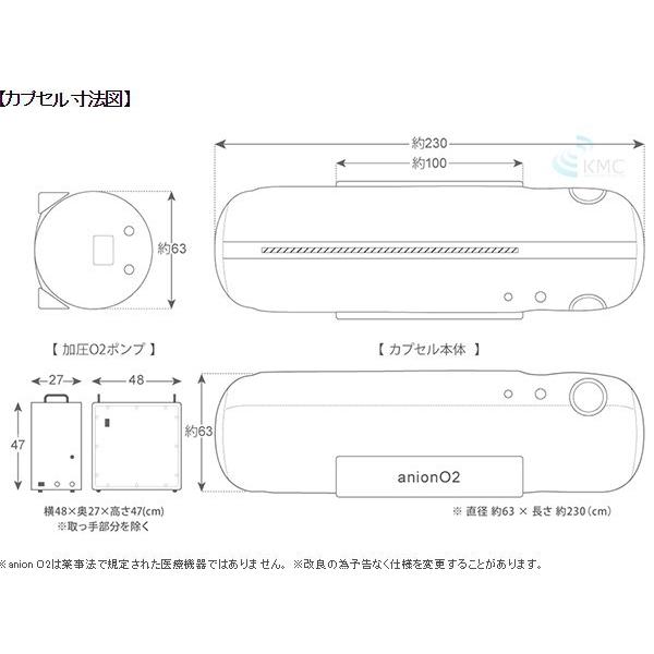 家庭用 酸素カプセル ANION O2 アニオンO2 マイナスイオン機能 家庭用 酸素カプセル ANION O2 アニオンO2 マイナスイオン機能