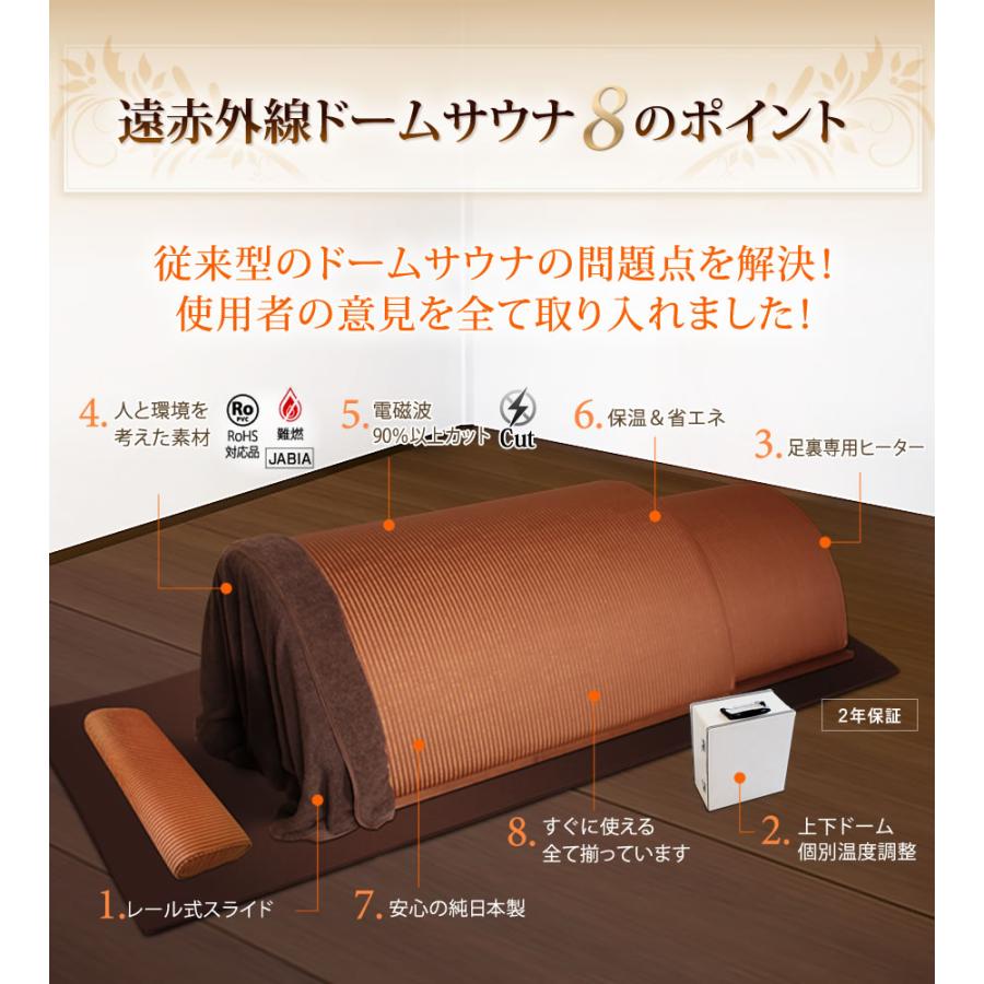 国産】遠赤外線ドームサウナ プロフェッショナル100V カラー