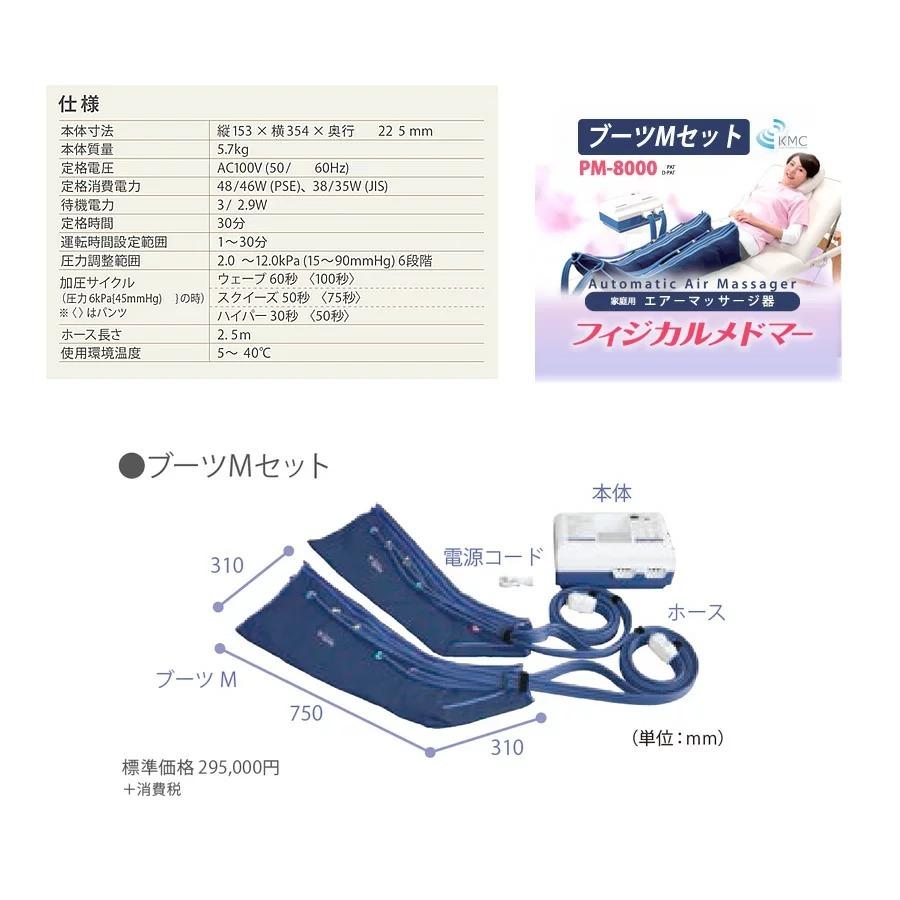 家庭用エアマッサージ器】フィジカルメドマー PM-8000 ブーツセット