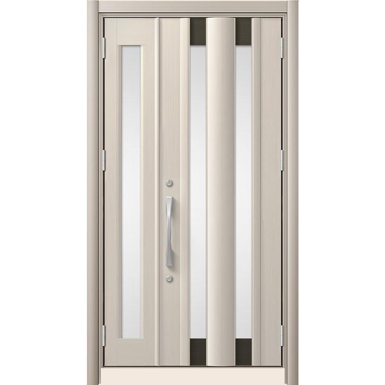 LIXIL　リシェント　リフォーム玄関ドア　アルミ仕様C14N型　アルミ色　標準工事込み　親子ランマなし