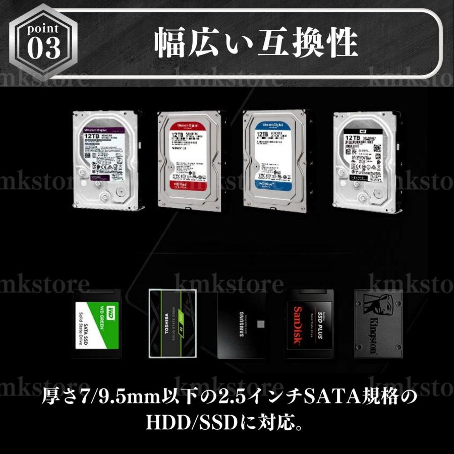 外付け HDD SSD ケース SATA ハードディスク 2.5インチ USB3.0 高速