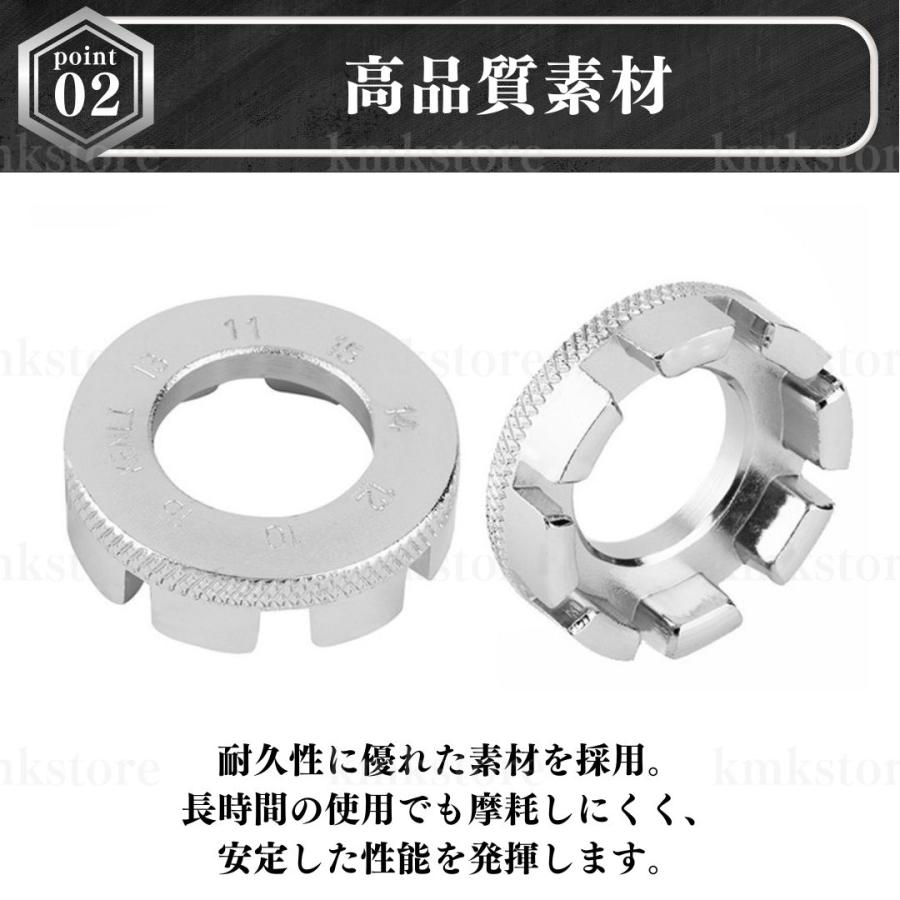 スポークレンチ ニップル回し ホイール 自転車 リム スポーク 振れ取り