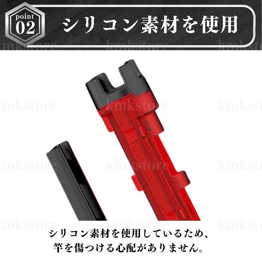 ロッドホルダー スタンド タックルボックス 竿 竿立て 釣り ワンタッチ