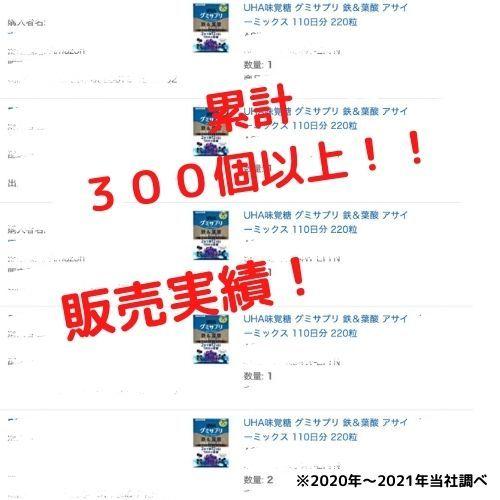 グミサプリ 鉄 葉酸 アサイーミックス コストコ 商品追加値下げ在庫復活 110日分 Uha味覚糖 2粒