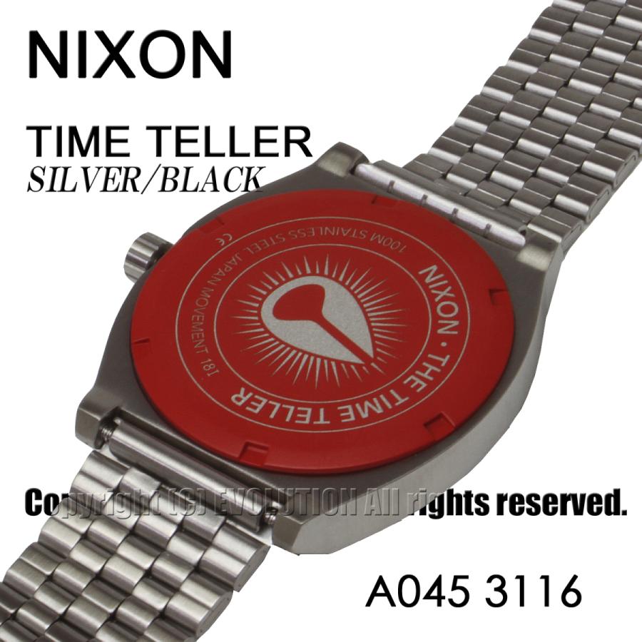ニクソン] NIXON 腕時計 TIME TELLER: SILVER/BLACK A045-3116-00